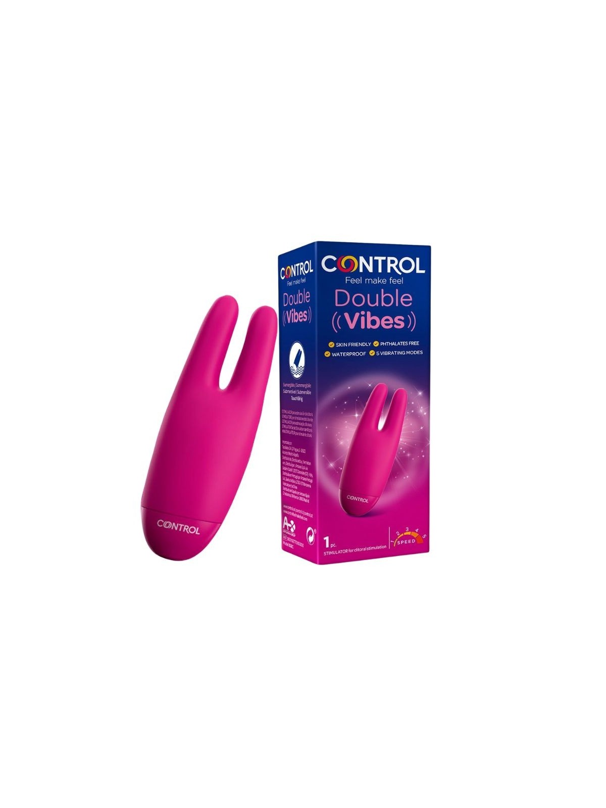 Control Toys Double Vibes Estimulador Intimo 1 Unidad
