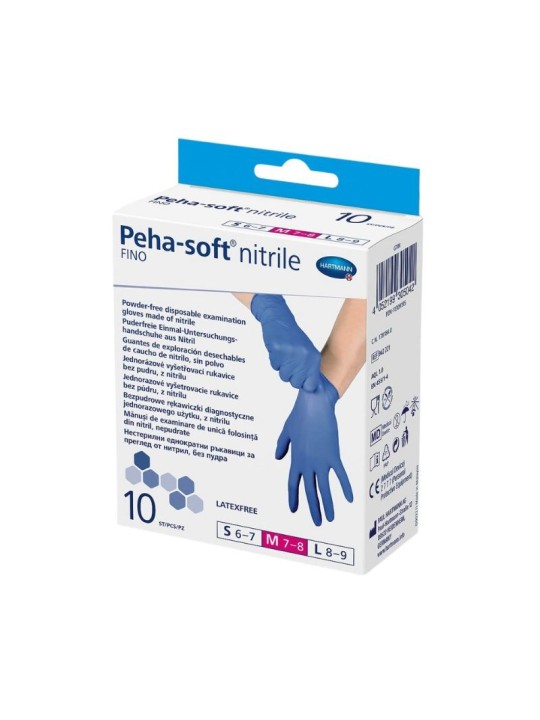 Guantes desechables de nitrilo talla M 7-8 Peha-Soft nitrile