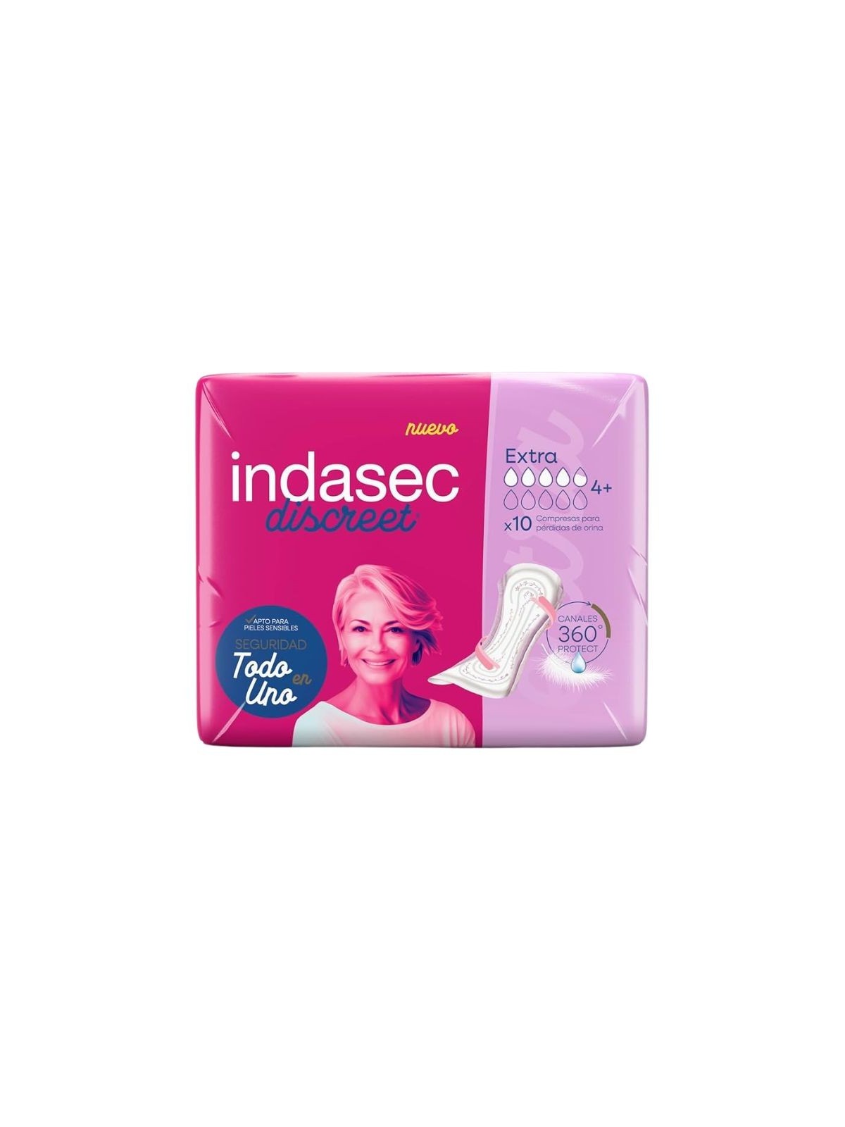 Indasec discreet extra 10 unidades