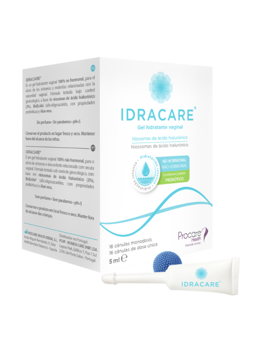Idracare gel hidratante vaginal 16 cánulas monodosis 5ml