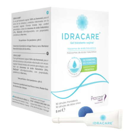 Idracare gel hidratante vaginal 16 cánulas monodosis 5ml
