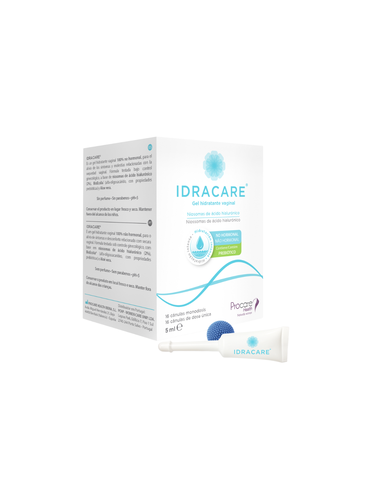 Idracare gel hidratante vaginal 16 cánulas monodosis 5ml