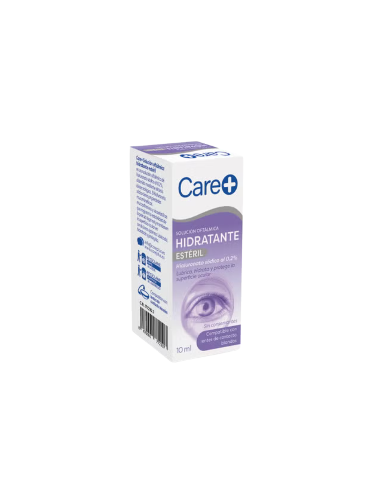 Care + Solucion Oftalmica Hidratante 0.2% Hialurónico