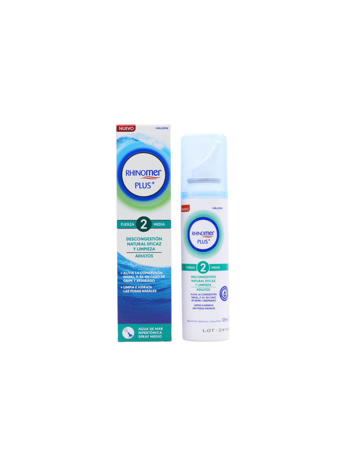Rhinomer plus adultos fuerza 2 media 125ml