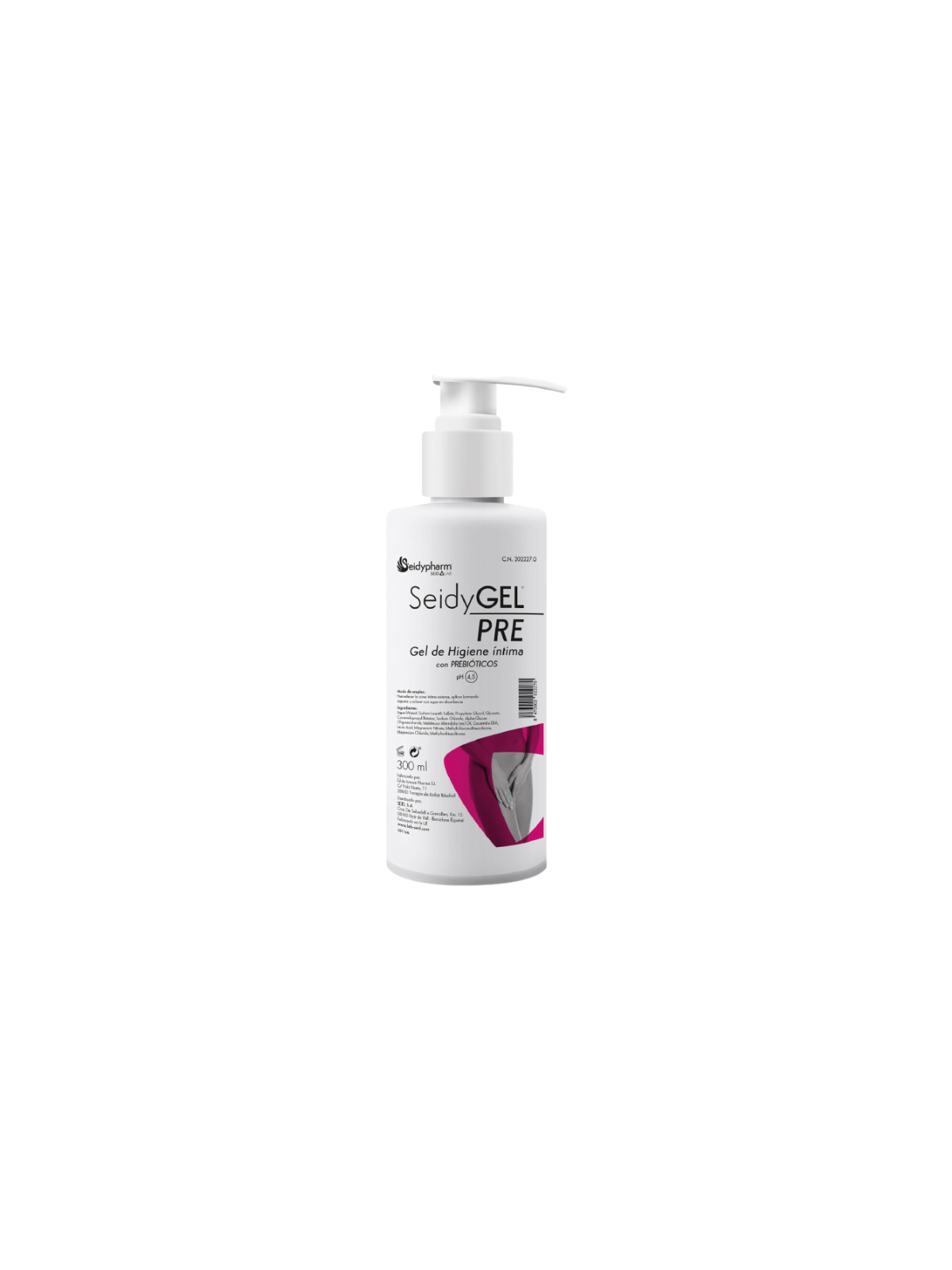 Seidygel pre gel higiene íntima 300ml
