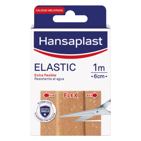 Hansaplast elastic apósito adhesivo tira 1m X 6cm