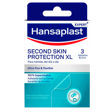 Hansaplast second skin protection 3 parches 7cm X 6cm