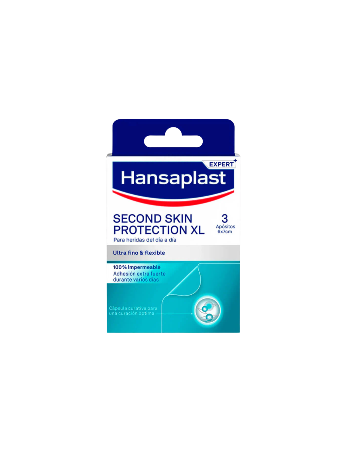 Hansaplast second skin protection 3 parches 7cm X 6cm