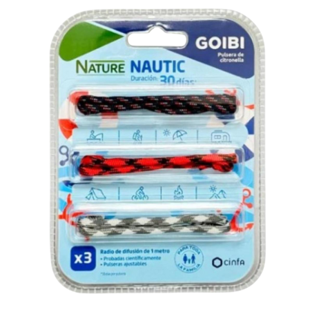 Goibi pulsera nature nautic 3 uds.