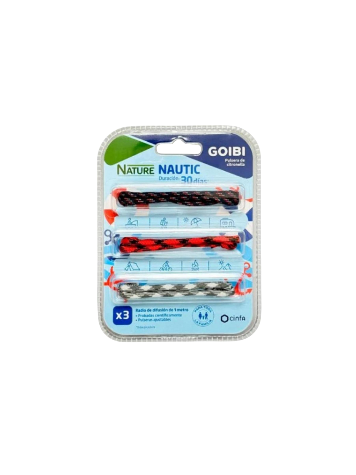 Goibi pulsera nature nautic 3 uds.