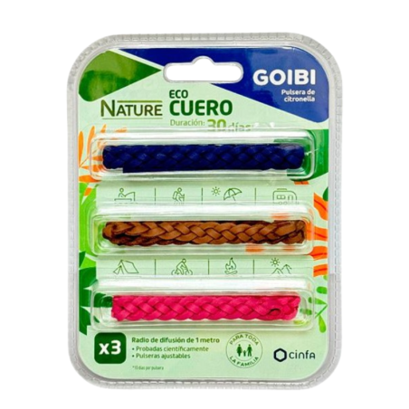 Goibi pulsera nature cuero 3 uds