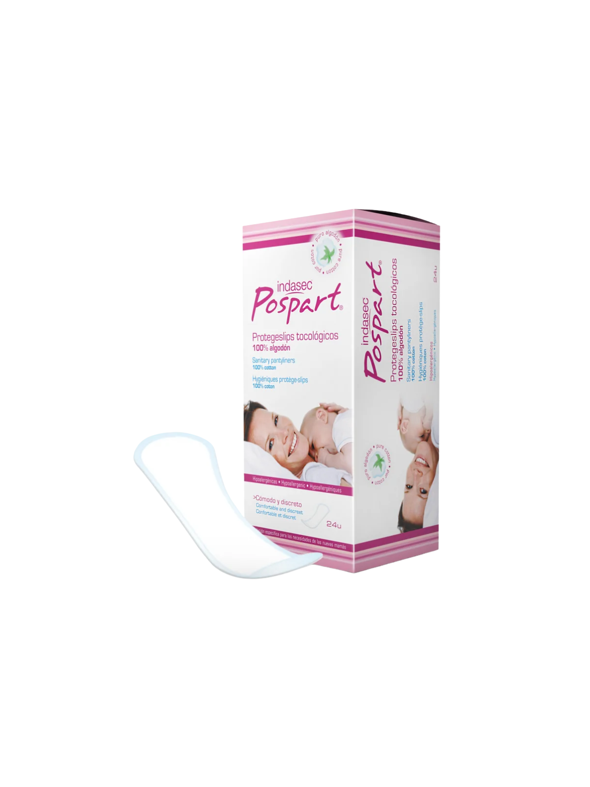 Indasec protege-slip postpart 24 unidades