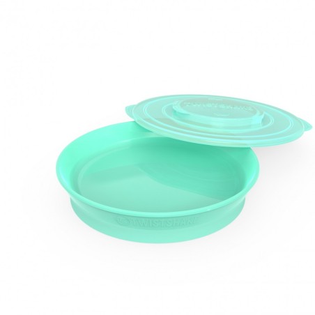Twistshake plato click - mat verde