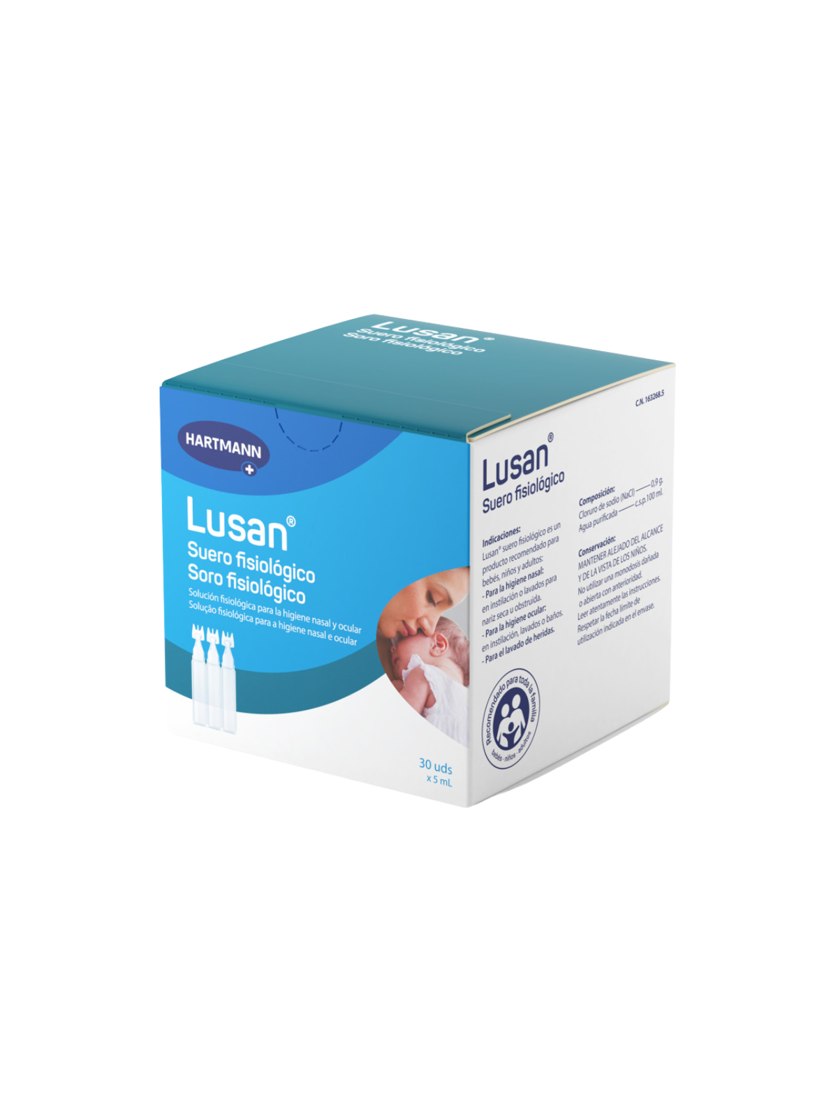 Hartmann lusan suero fisiológico 30 unidades 5 ml