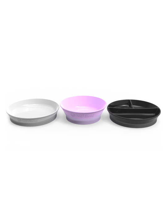 Twistshake plato click - mat verde