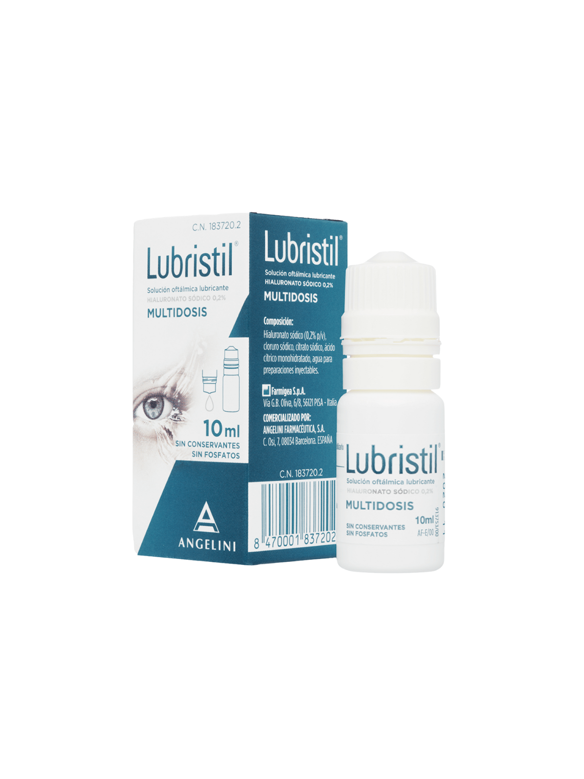 Lubristil solución oftálmica lubricante 10ml multidosis