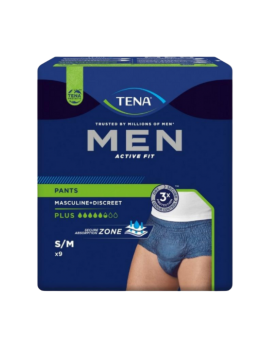 Tena men active fit pants T S/M