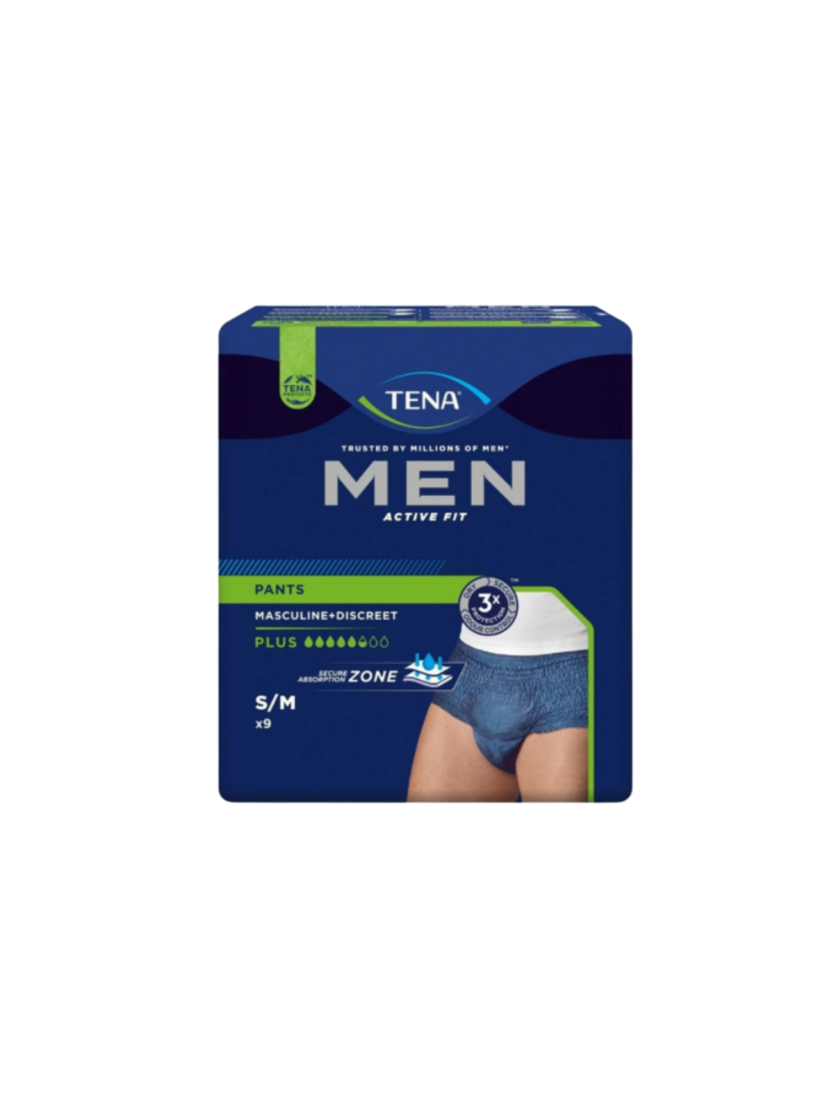 Tena men active fit pants T S/M