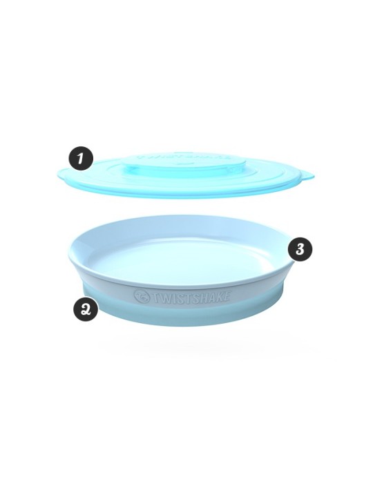 Twistshake plato click - mat verde