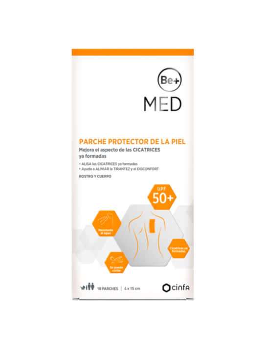 Be+ med parche protector de la piel 10 parches 15cm x 4cm