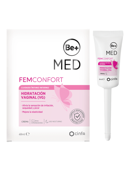 Be+ med femconfort hidratación vaginal 8 unidades 6ml