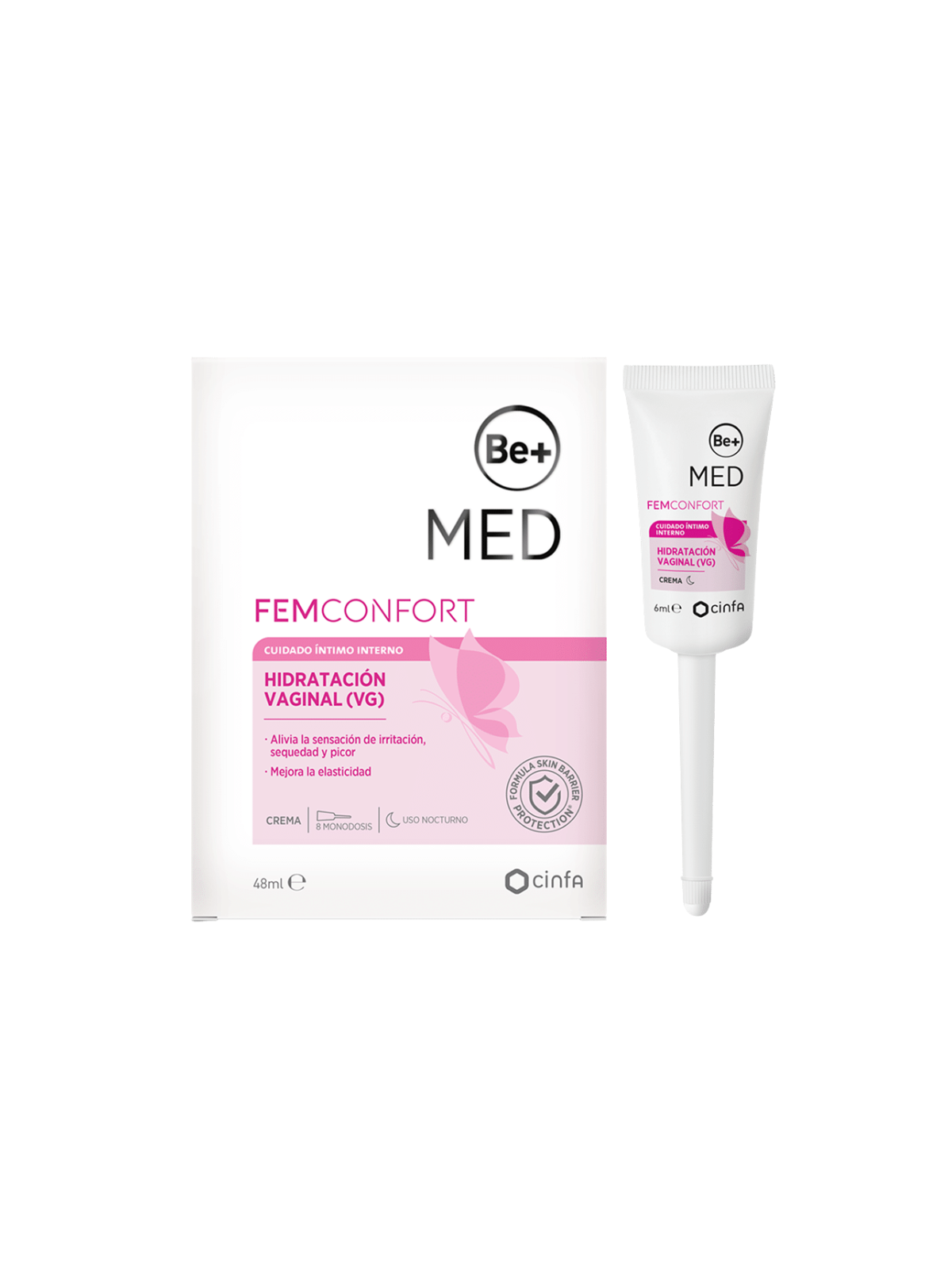 Be+ med femconfort hidratación vaginal 8 unidades 6ml