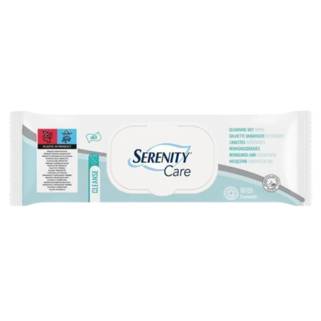 Serenity care toallitas limpiadoras húmedas 63 toallitas