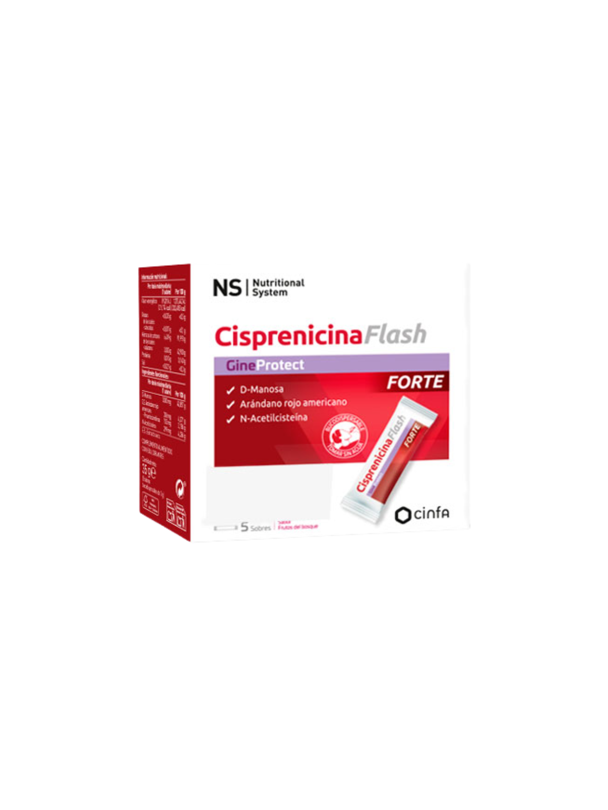 NS gineprotect cisprenicina flash forte 5 sobres