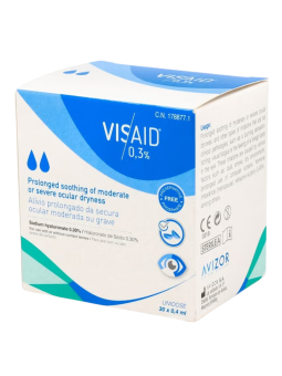 Visaid 0.3% gotas oculares esteril 0.4ml 30 monodosis