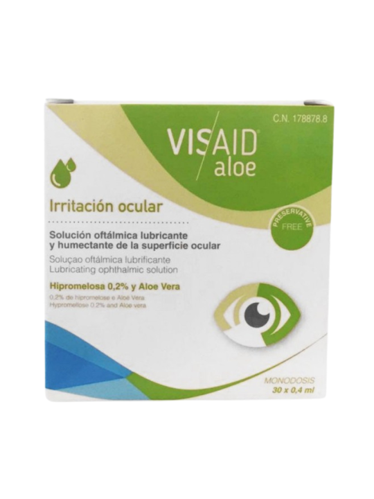 Visaid aloe gotas oculares esteril monodosis 0.4