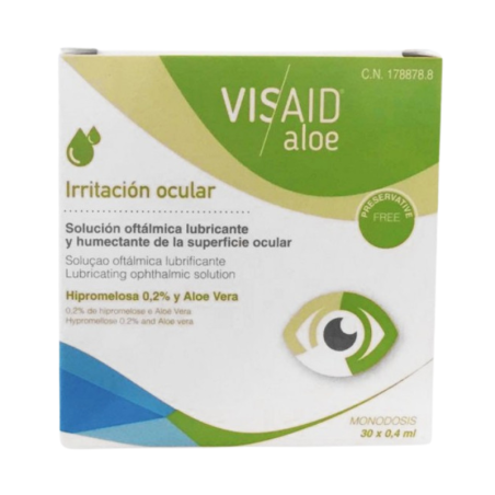 Visaid aloe gotas oculares esteril monodosis 0.4