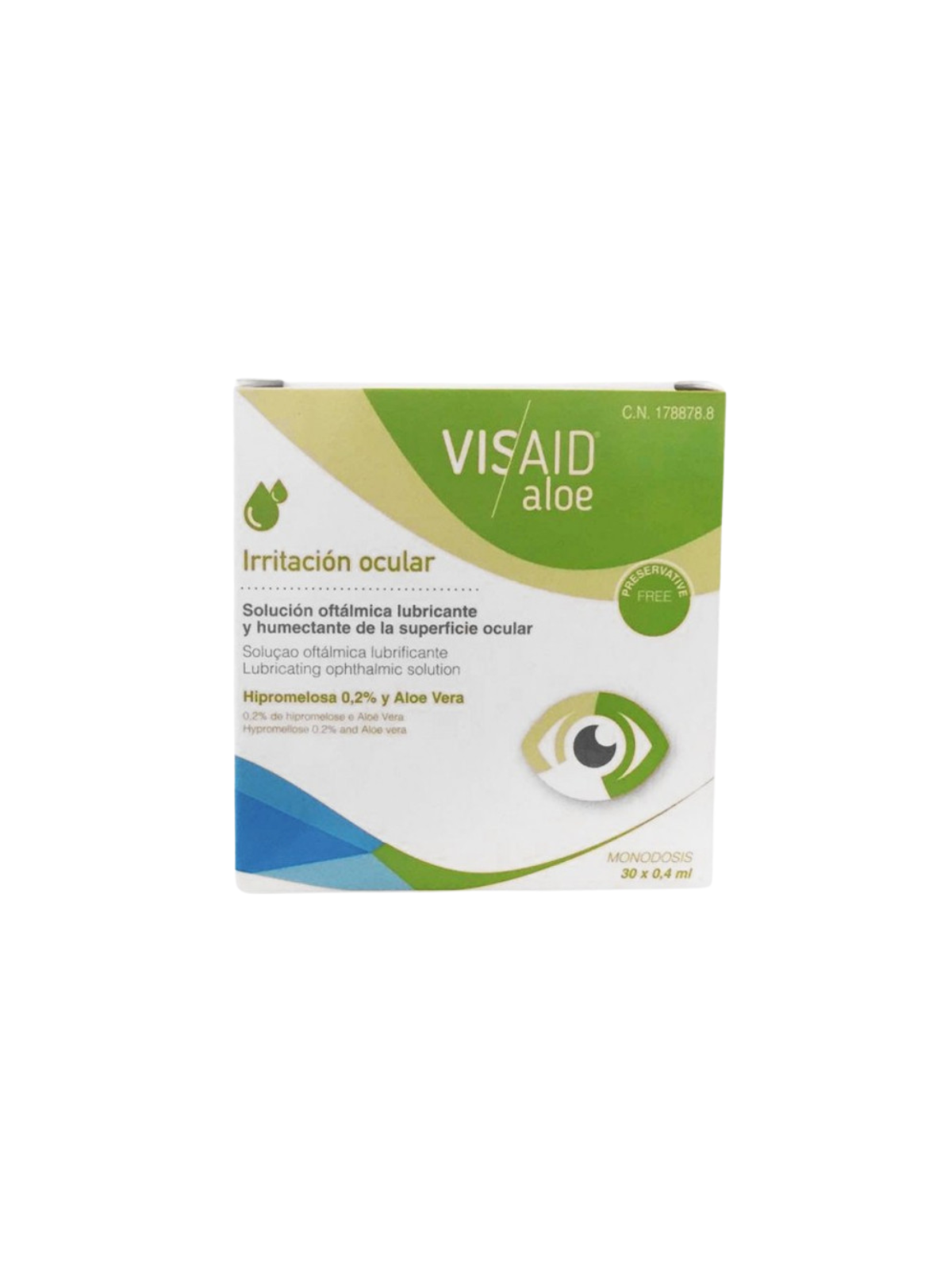 Visaid aloe gotas oculares esteril monodosis 0.4