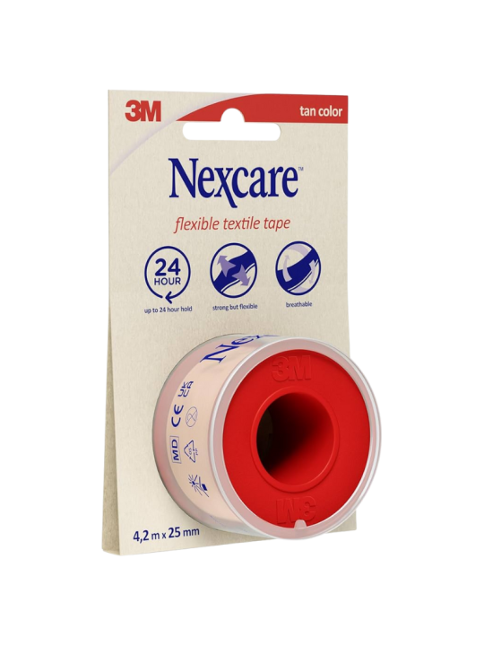 Nexcare esparadrapo tela flexible 4,2m x 2,50cm
