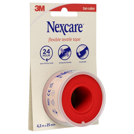 Nexcare esparadrapo tela flexible 4,2m x 2,50cm