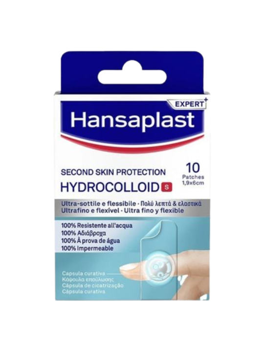 Hansaplast second skin protection hydrocolloid 10 parches 6cm X 1,9cm