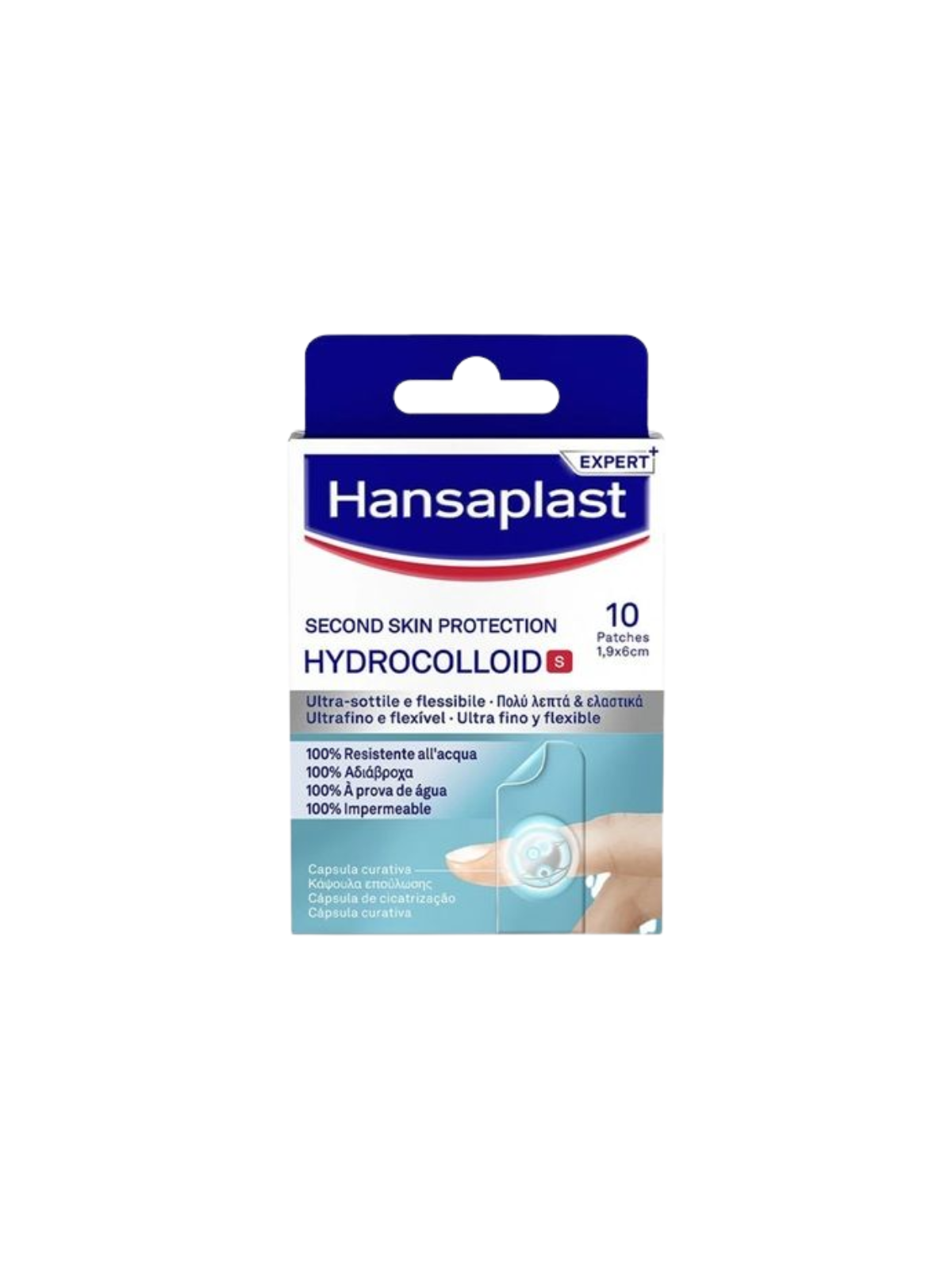 Hansaplast second skin protection hydrocolloid 10 parches 6cm X 1,9cm