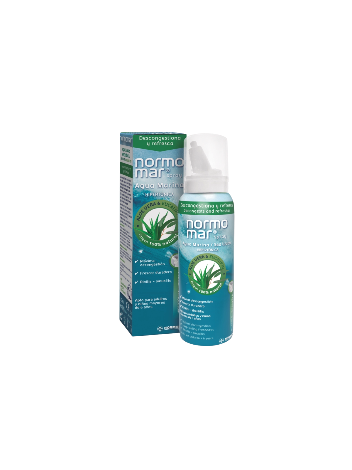 Normomar spray nasal descongestivo 120ml aloe vera eucalipto
