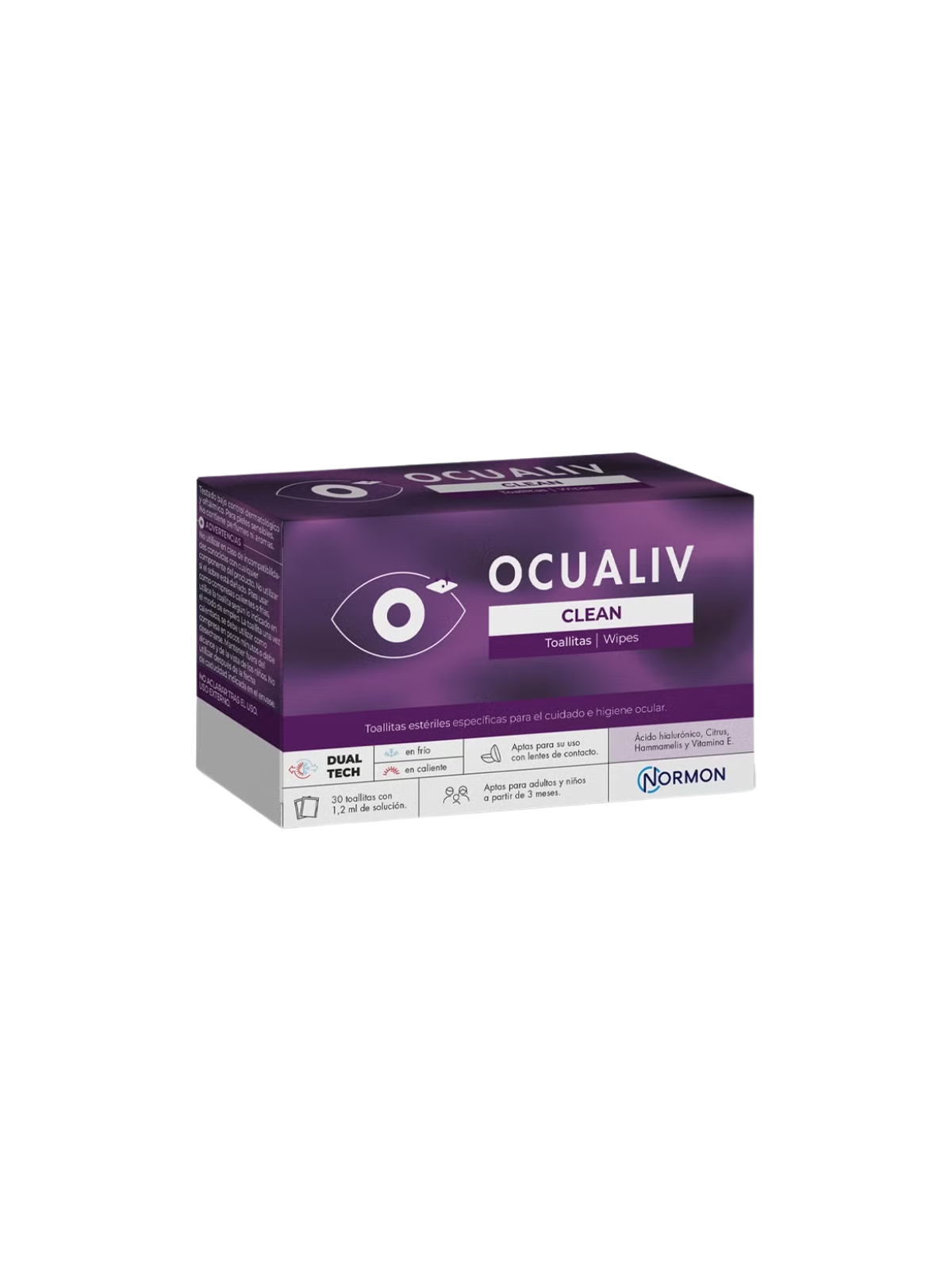 Ocualiv clean 30 toallitas