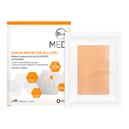 Be+ MED Parche Protector de la Piel para Cicatrices 5 Unidades 7,5 × 5 cm