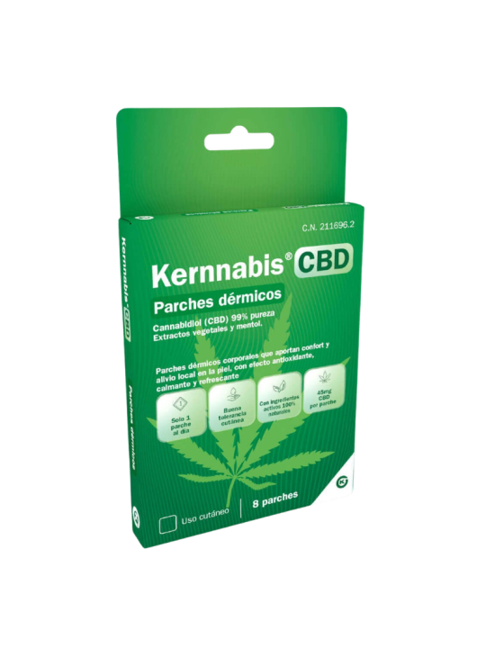 Kernnabis CBD parches dermicos 8 unidades