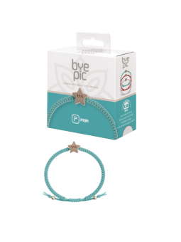 Byepic pulsera citronela nudo azul estrella