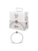 Byepic pulsera citronela nudo blanco circulo
