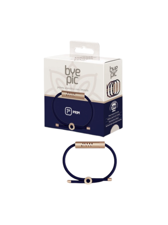 Byepic pulsera citronela cordon azul