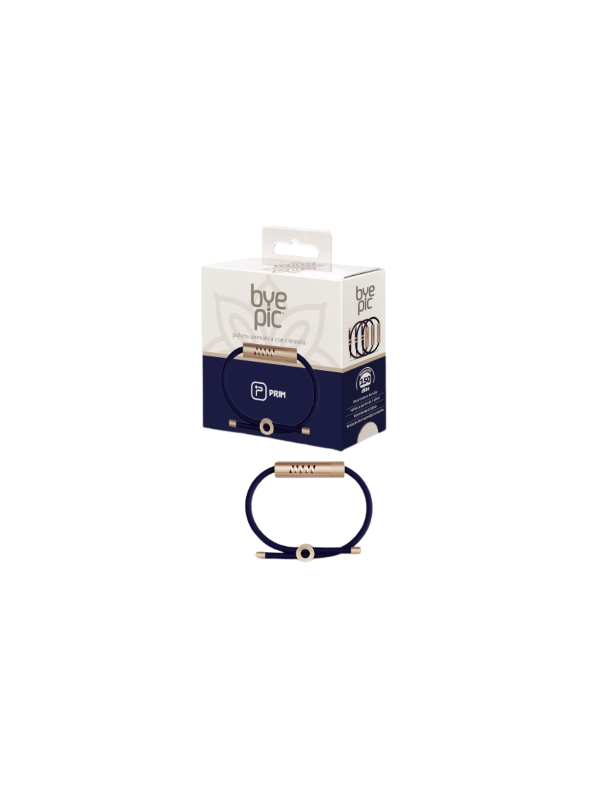 Byepic pulsera citronela cordon azul