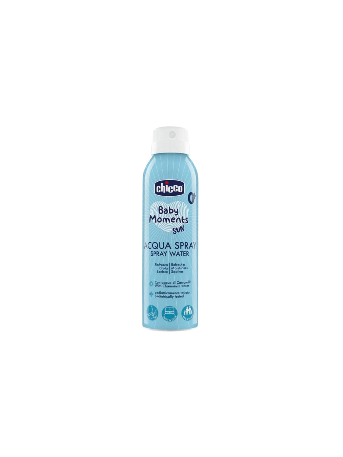 Chicco agua spray baby moments sun + 0 meses 150ml