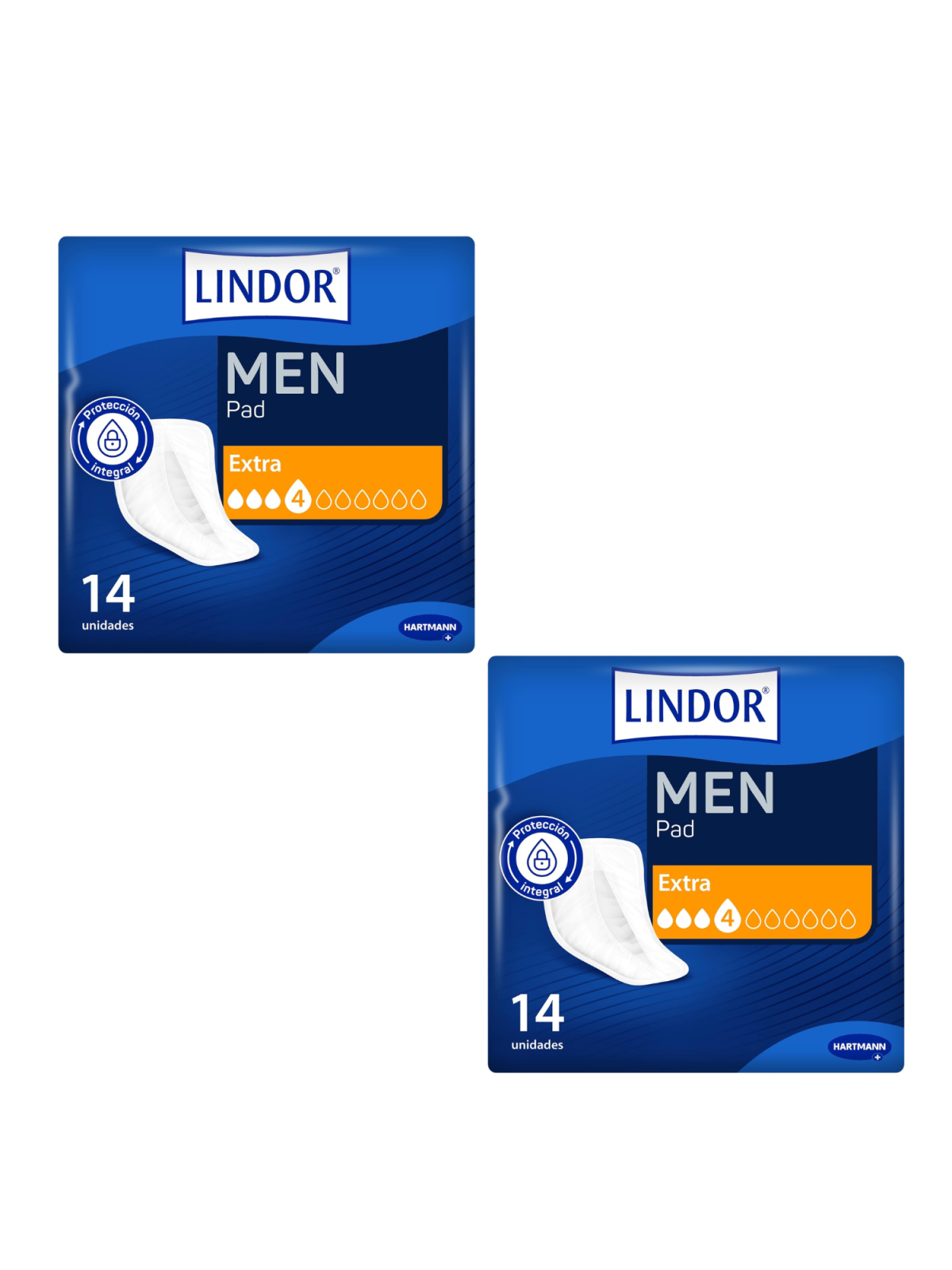 Lindor men pack protector incontinencia orina ligera 4 gotas 28 unidades