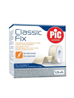 Pic Classic Fix Esparadrapo de Tejido Blanco 5 m x 1,25 cm