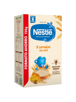 Nestle Papilla 8 Cereales con Miel 725g